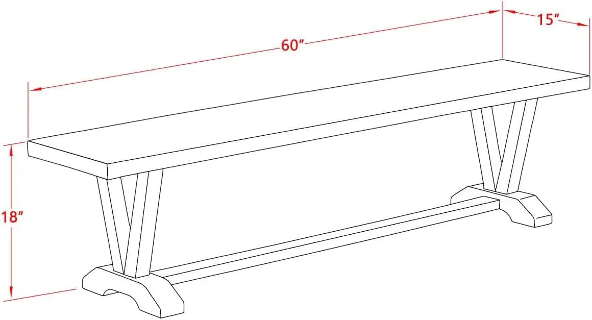 Versatile Rustic Wood Bench. Indoor / Outdoor, Porch or Patio.