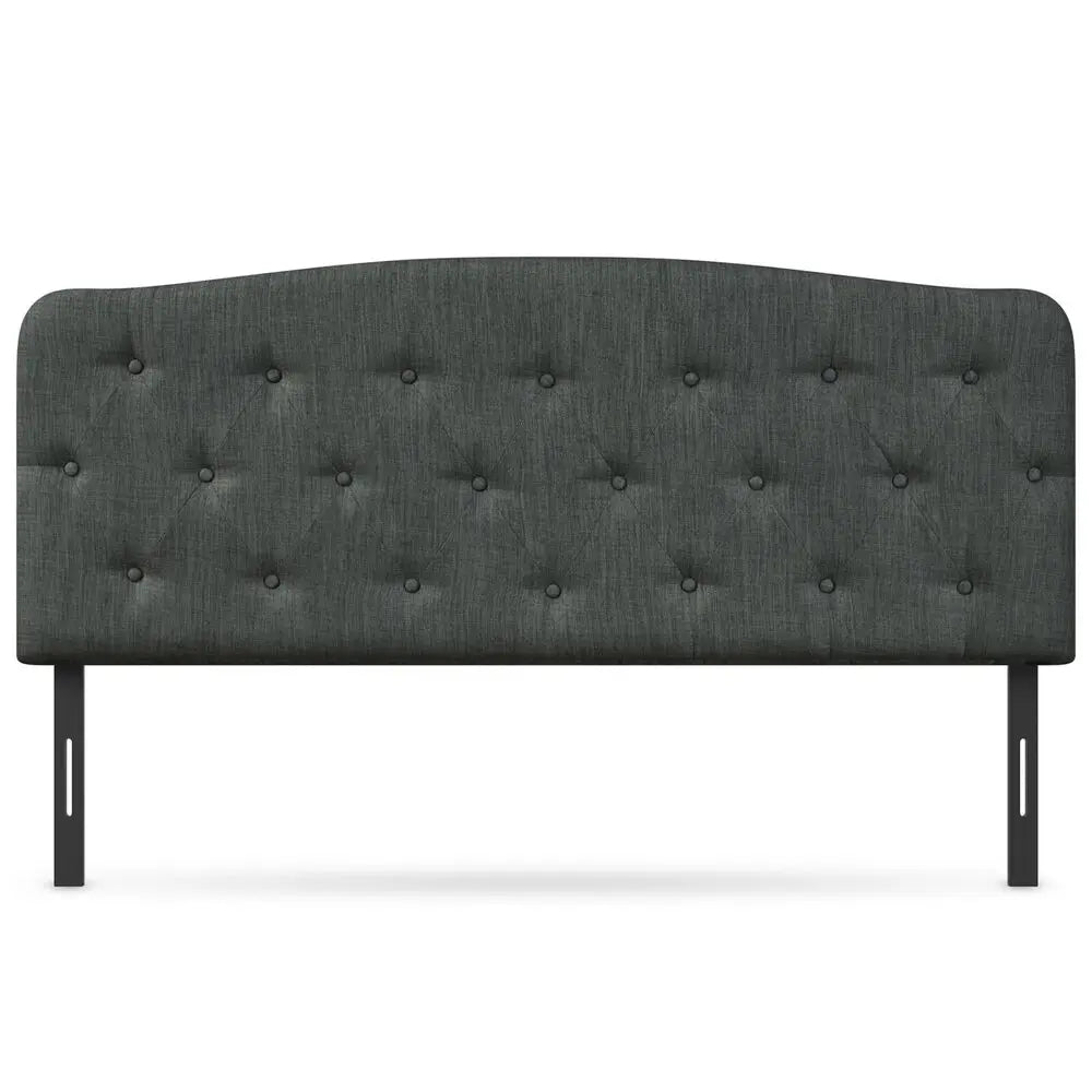 Full Size 
Linen Upholstered Button Tufted Adjustable Height Headboard.