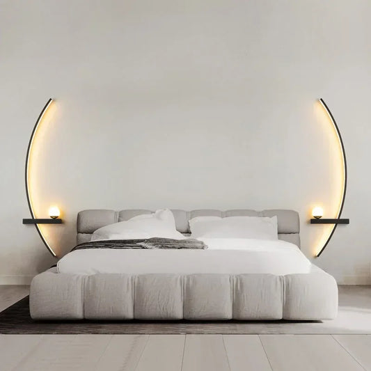 Modern Indoor Lighting Fixture LED Line Wall Lamp / Sconce.