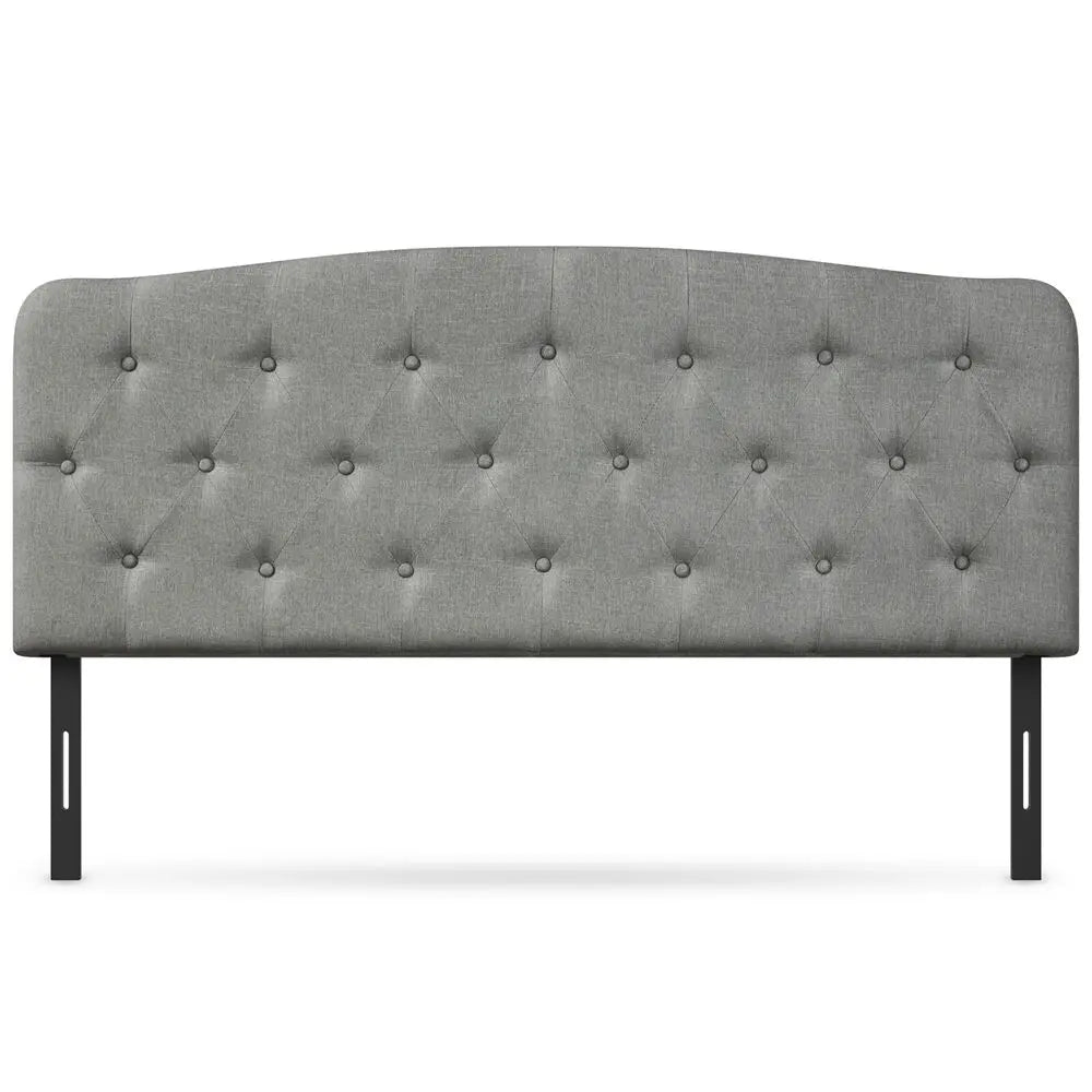 Full Size 
Linen Upholstered Button Tufted Adjustable Height Headboard.